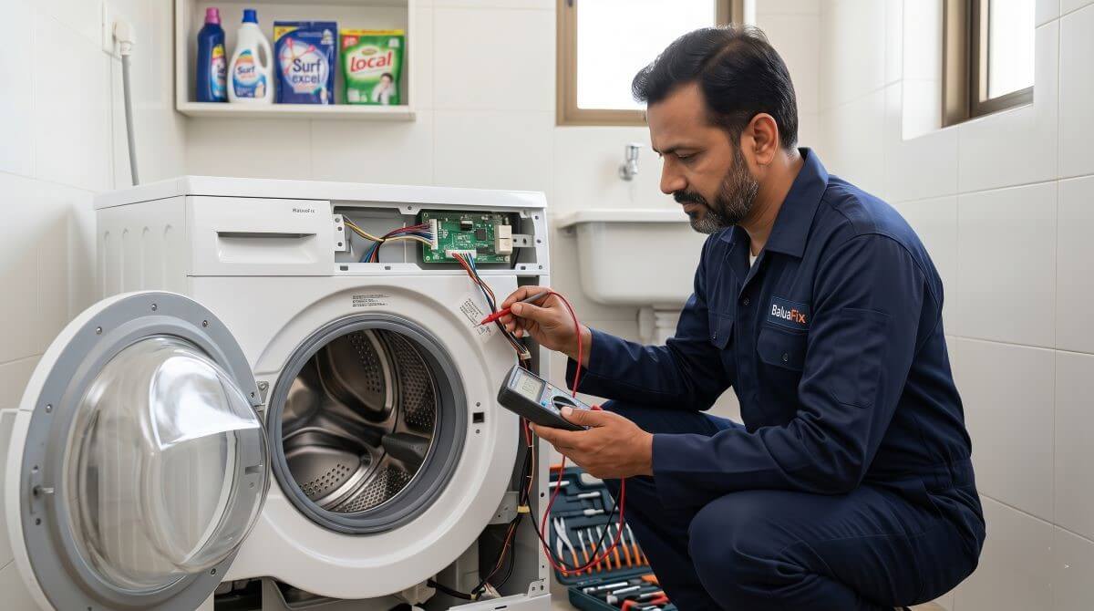 Washing machine repair service Vadodara – front load and top load all brands fixed by BaluaFix